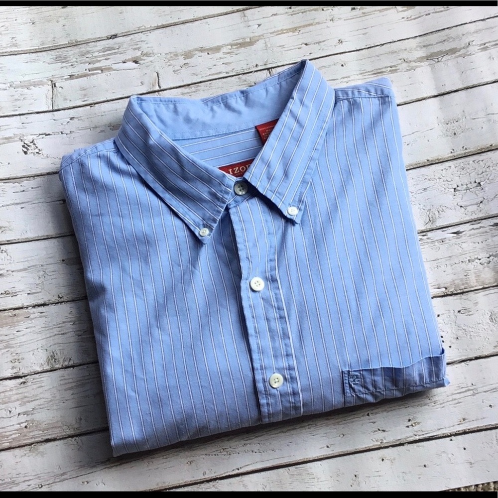 Izod Big and Tall Button Down Shirt EUC